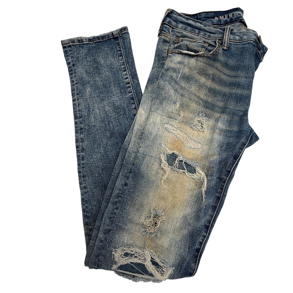 American Eagle Next Level Flex Skinny Distressed Jeans